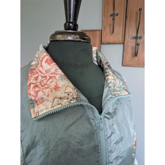 Vintage 80s Windbreaker Track Jacket By Jennifer Moore - Picture 3 of 10